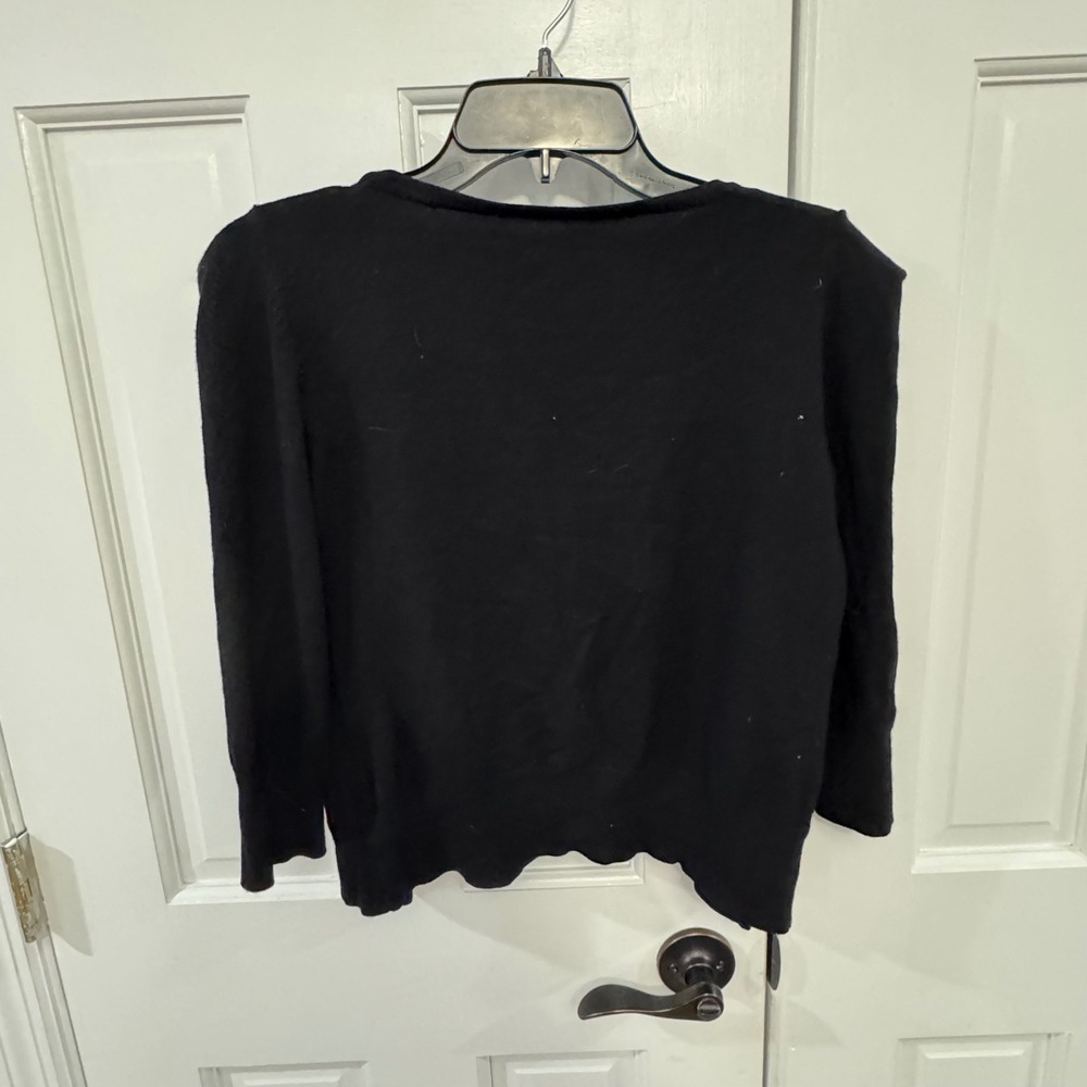 Twenty One‎ Black Button-Front Cardigan | Size Large - Picture 5 of 7